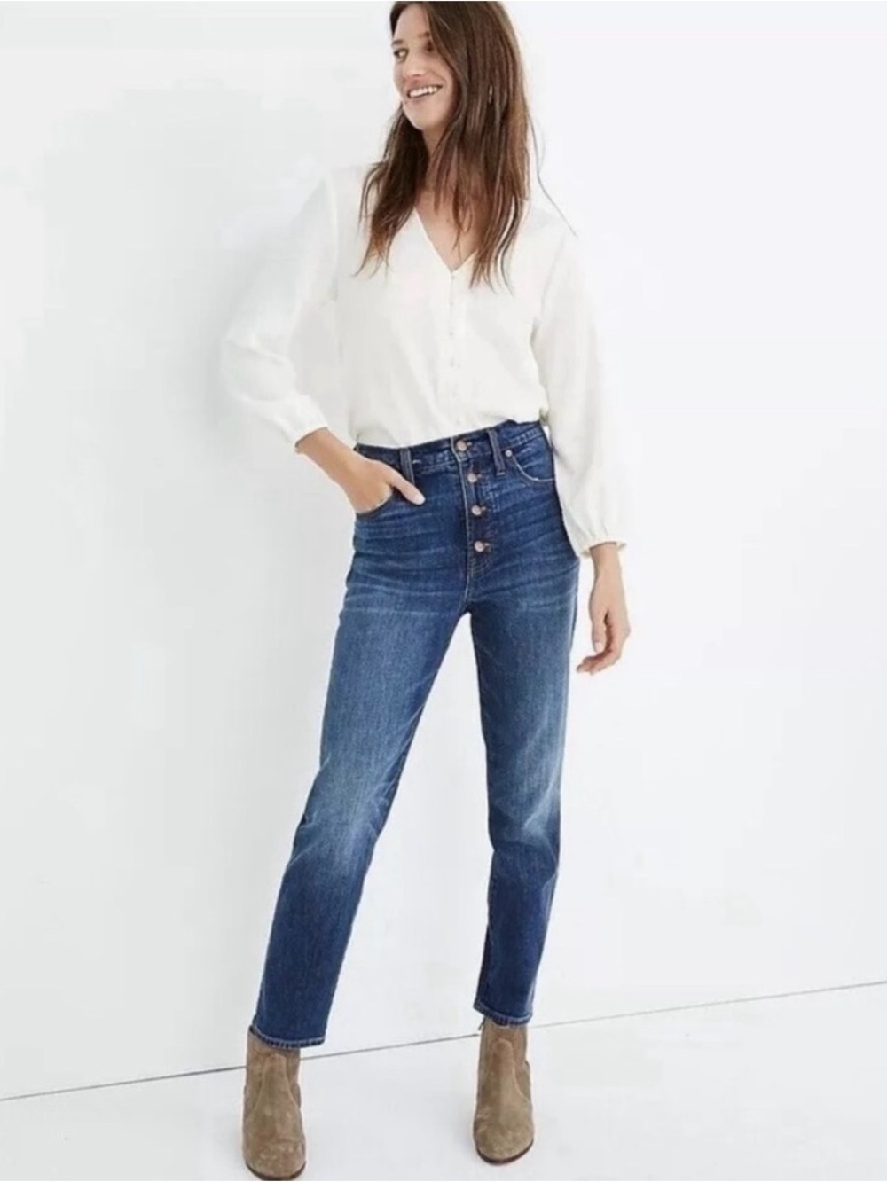 Madewell Perfect Vintage crop Jean size 30 button fly